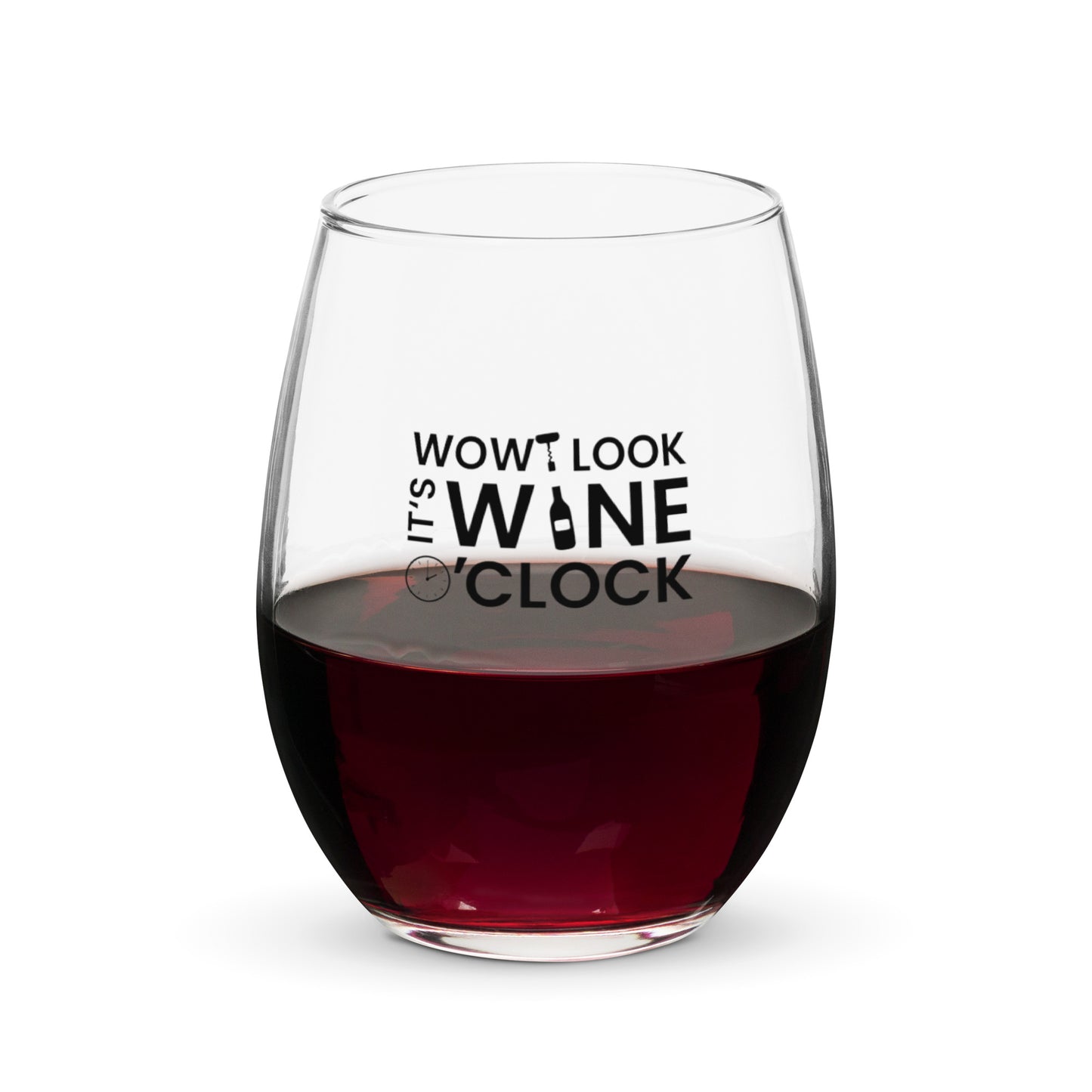Stemless wine glass