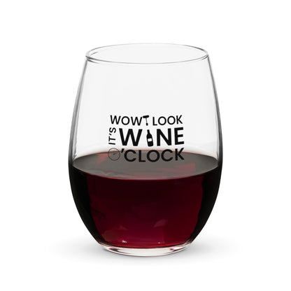 Stemless wine glass