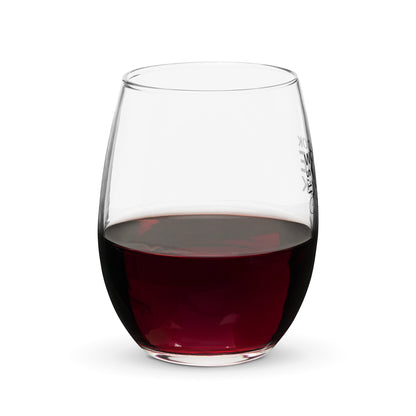 Stemless wine glass